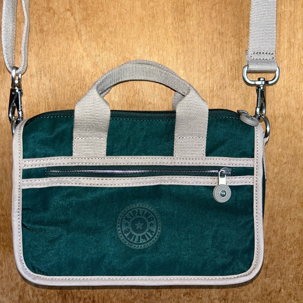 Kipling Danilo nylon mini tote/crossbody green